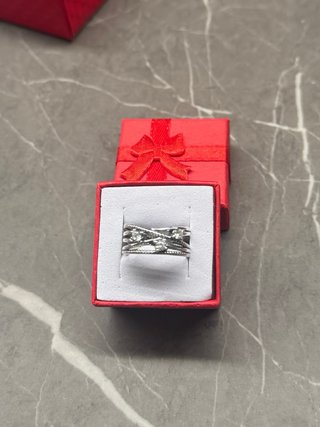Anello Argento 925 con zirconi