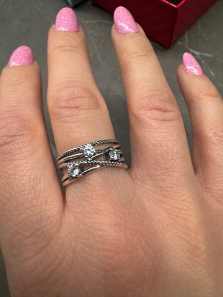 Anello Argento 925 con zirconi