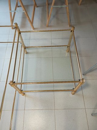 Mesas de salón elegantes doradas, recogida Alalpar
