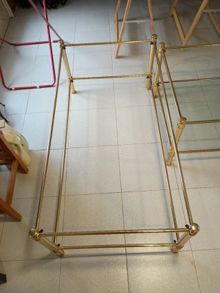 Mesas de salón elegantes doradas, recogida Alalpar