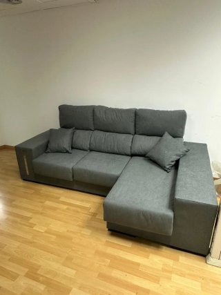 Sofá chaiselongue con almacenaje - NUEVO