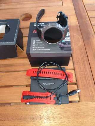 Reloj Deportivo GUHUAVMI con GPS Negro