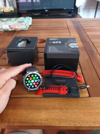 Reloj Deportivo GUHUAVMI con GPS Negro