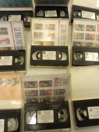 Lote VHS NBA: Magic, Jordan, Bird, Lakers