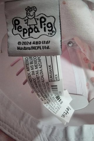 Gorra y bolso Peppa Pig nuevos