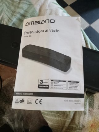 Envasadora al vacío negra