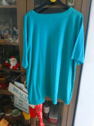 Camiseta vintage azul verdoso