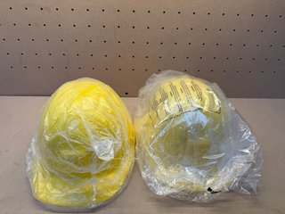 2 Cascos de seguridad amarillos