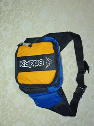Borsello Kappa blu e giallo