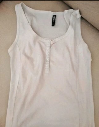 Canottiere donna rosa e bianco