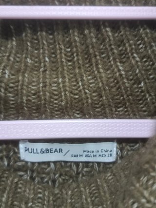 Jersey de cuello alto marrón