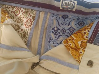 Traje de niño azul y beige 10 años
