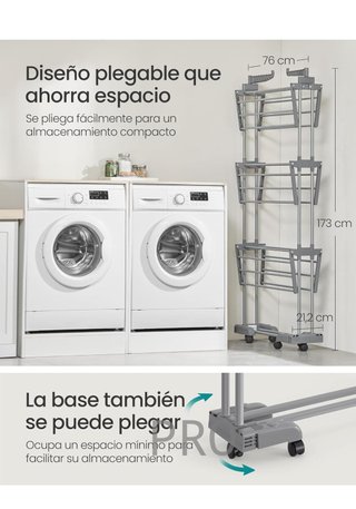 Tendedero Plegable de 4 Niveles