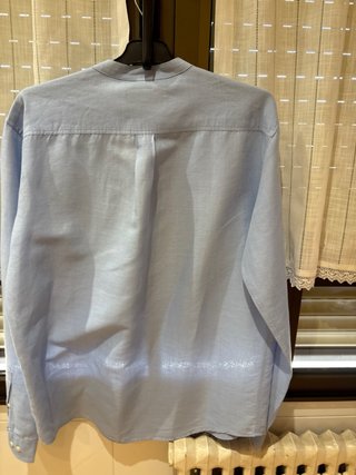 Camisa cuello Mao Roc Casual Azul Talla XL