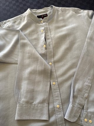 Camisa cuello Mao Roc Casual Azul Talla XL