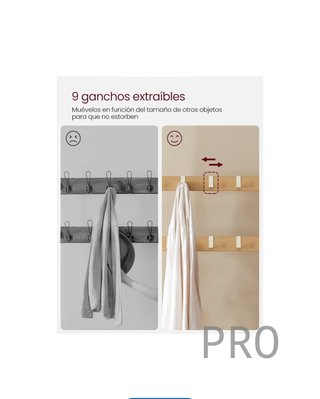 Perchero Zapatero Blanco