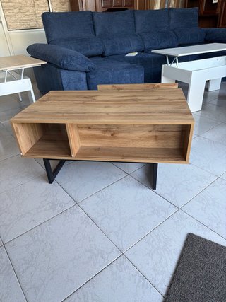 Mesa de centro madera y metal