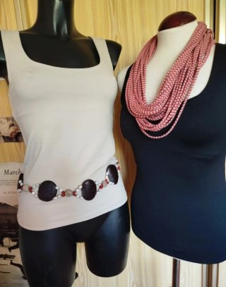 Lote dos camisetas de tirante ancho