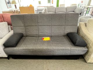 Sofá Cama Gris y Negro