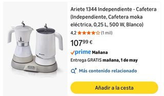 Cafetera Ariete 3 en 1