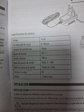 Taladro Atornillador KOMA 14,4V Lithium-ion