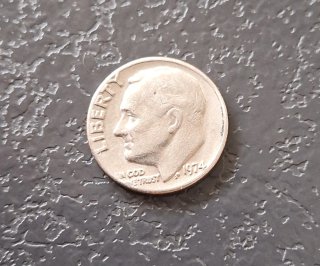 Moneda 1974 One Dime USA