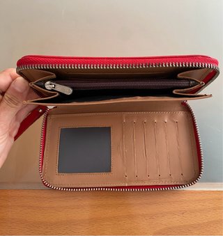 Cartera HervásPiel Estrellas Roja