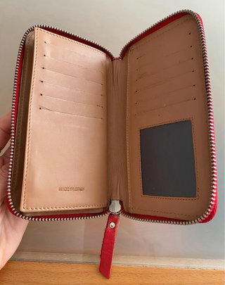 Cartera HervásPiel Estrellas Roja