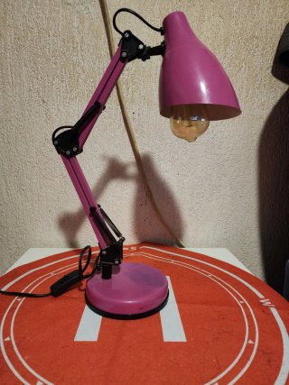 Lámpara Escritorio Rosa Ajustable