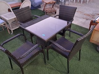 Conjunto mesa y sillas de jardín