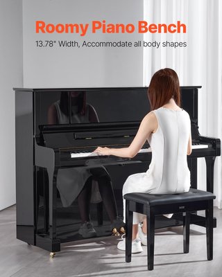 Banco de Piano Negro VEVOR