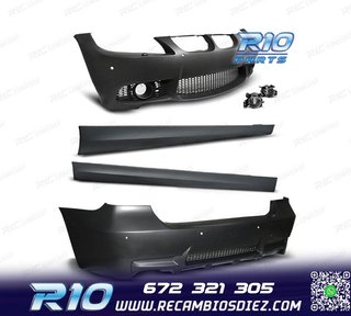 KIT PARAGOLPES BMW E90 PDC Y LAVAFAROS 05-08 LOOK M3