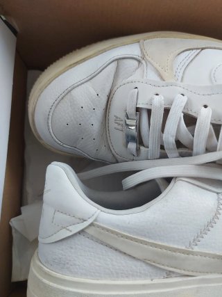 Nike Air Force 1 Scarpe Uomo Beige/Bianco