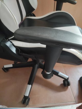 Silla Gamer Negra y Blanca
