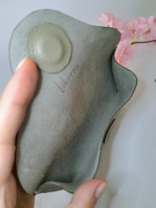 Funda de piel Saffiano para gafas