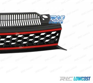 PARRILLA VOLKSWAGEN VW GOLF 6 08-12 LOOK GTI NEGRO MOLDURA R