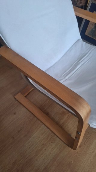 Sillón Mecedora Ikea Madera Blanca