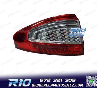 PILOTO IZQ PARA FORD MONDEO IV 4P 10-14 LED BLANCO ROJO