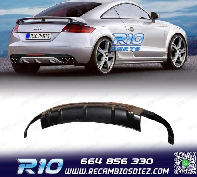 DIFUSOR AUDI TT 8J 06-14 LOOK ABT NO S LINE