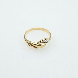 Anillo de Oro 18K, Diseño Central, 2gr, T-17