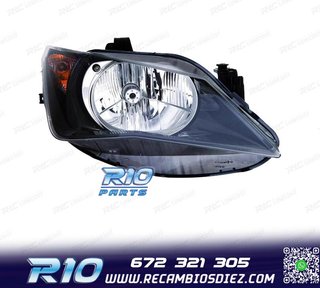 FARO DCH PARA SEAT IBIZA 12-15 FONDO NEGRO