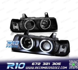 FAROS OJOS ANGEL CCFL BMW E36 COUPE CABRIO NEGROS