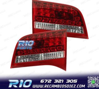 PILOTOS AUDI A6 AVANT RESTYLING 08-10 LED BLANCO ROJO