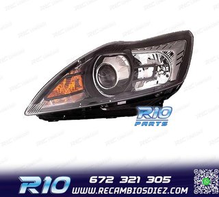 FARO IZQ XENON FORD FOCUS III 08-10 FONDO NEGRO