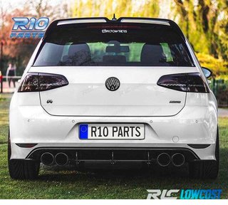 ALERON SPOILER VOLKSWAGEN VW GOLF 7 7.5 LOOK OETTINGER NEGRO