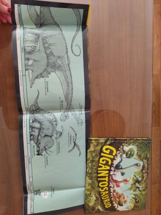 Gigantosaurio con Póster gigante y Los combisauros