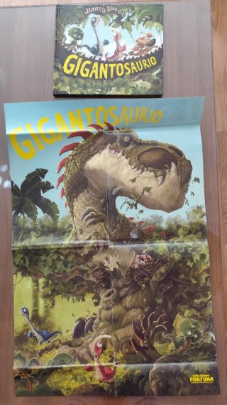 Gigantosaurio con Póster gigante y Los combisauros