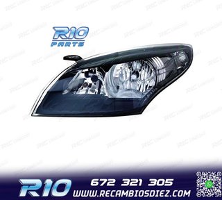 FARO IZQ PARA RENAULT MEGANE III 12-14 FONDO NEGRO