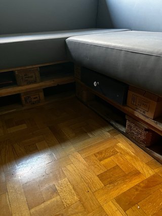 Sofa chaise longue palets