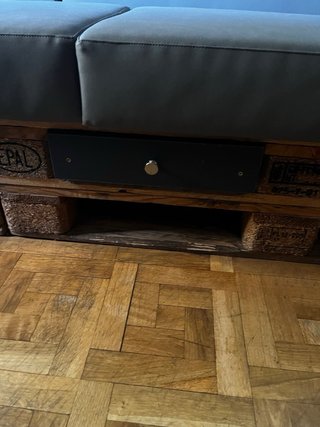 Sofa chaise longue palets